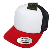 Flexfit Hi Crown Trucker Red White Blue