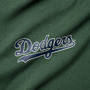 Majestic MLB Vintage Athletic Popper Neck Oth Hoody Los Angeles Dodgers Dark Cedar
