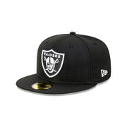 New Era 59Fifty NFL Authentic Collection Las Vegas Raiders Black/White