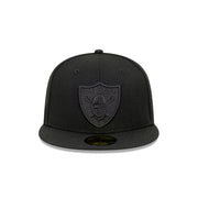 New Era 59Fifty NFL Authentic Collection Las Vegas Raiders Black on Black