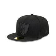 New Era 59Fifty NFL Authentic Collection Las Vegas Raiders Black on Black