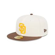 New Era 59Fifty MLB 2Tone Classic San Diego Padres Chrome White