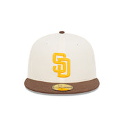 New Era 59Fifty MLB 2Tone Classic San Diego Padres Chrome White