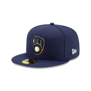 New Era 59Fifty MLB Authentic Collection Milwaukee Brewers Home