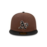 New Era 59Fifty MLB Black Angus Oakland Athletics Walnut