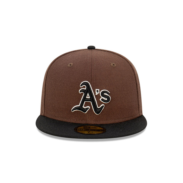 New Era 59Fifty MLB Black Angus Oakland Athletics Walnut