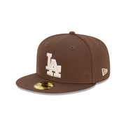 New Era 59Fifty MLB Brownstone Los Angeles Dodgers