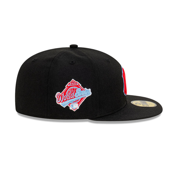 New Era 59Fifty MLB Digi Colour World Series New York Yankees Black Scarlet Sky Blue