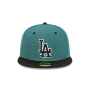 New Era 59Fifty MLB Pine & Black Los Angeles Dodgers