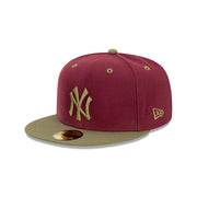 New Era 59Fifty MLB World Series Trail Mix New York Yankees Frosted Burgundy