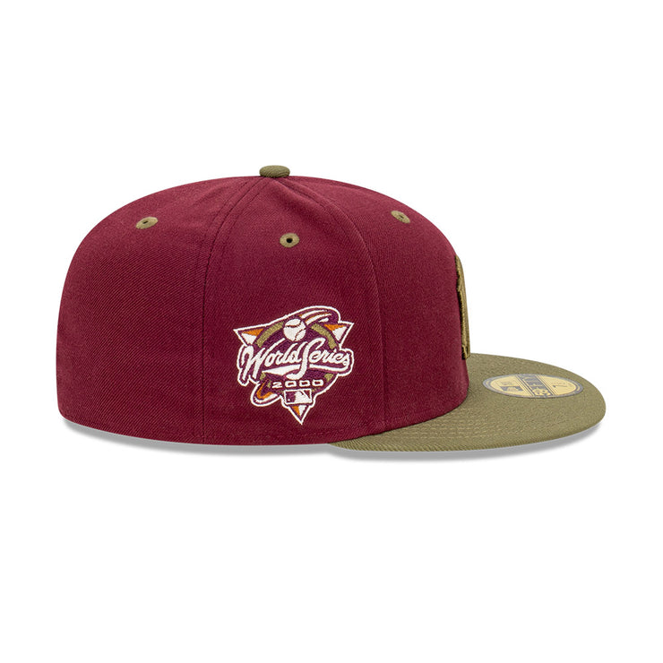 New Era 59Fifty MLB World Series Trail Mix New York Yankees Frosted Burgundy