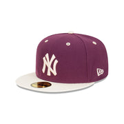 New Era 59Fifty MLB World Series Trail Mix New York Yankees Plum