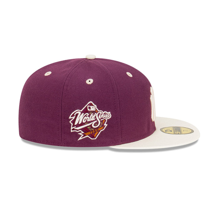 New Era 59Fifty MLB World Series Trail Mix New York Yankees Plum