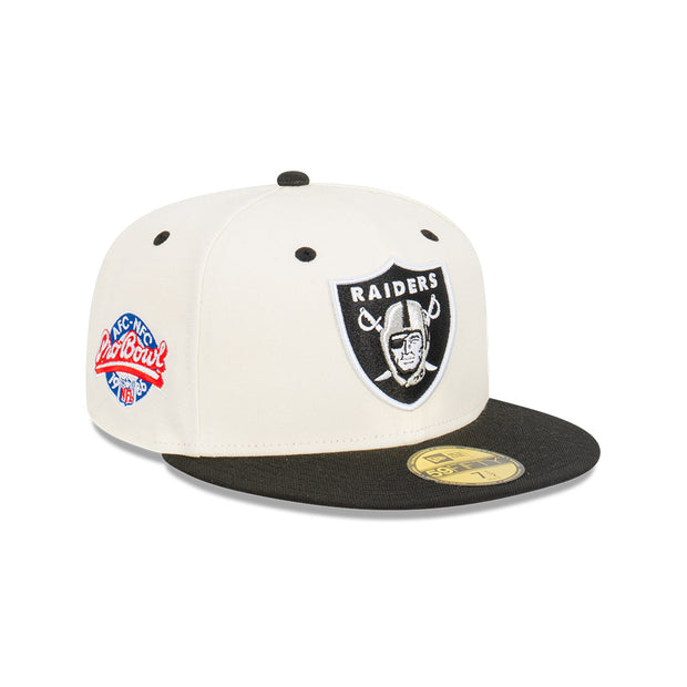 New Era 59Fifty NFL Las Vegas Raiders Pro Bowl 1986 Chrome White
