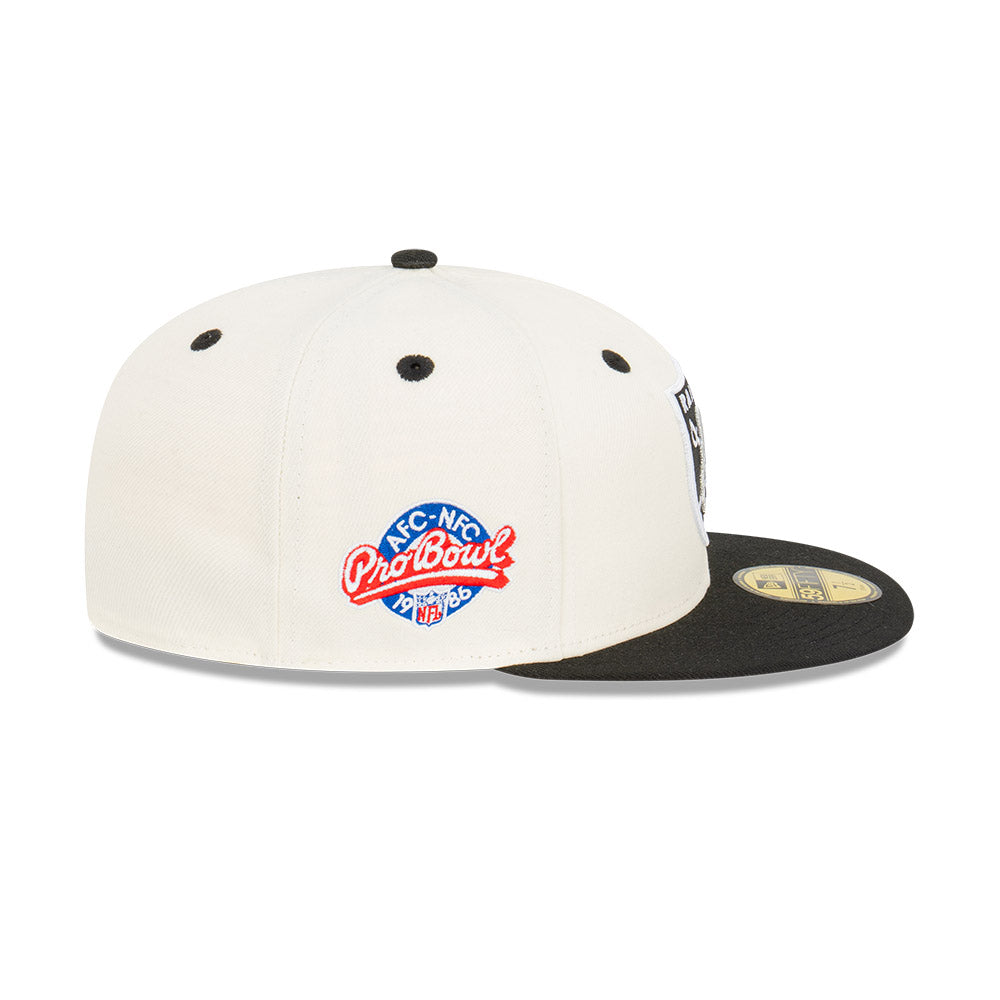 New Era 59Fifty NFL Las Vegas Raiders Pro Bowl 1986 Chrome White