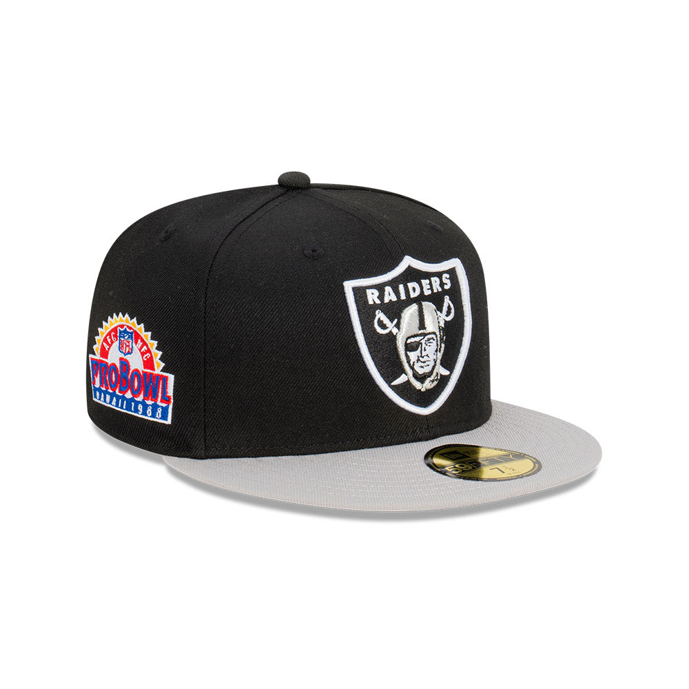 New Era 59Fifty NFL Las Vegas Raiders Pro Bowl 1988 Black Grey