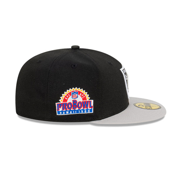 New Era 59Fifty NFL Las Vegas Raiders Pro Bowl 1988 Black Grey