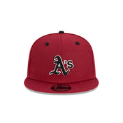 New Era 9Fifty MLB Dark Cherry Oakland Athletics