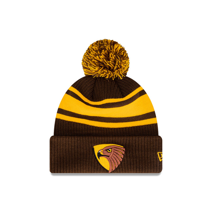 New Era Beanie AFL 2023 Stripe Hawthorn Hawks