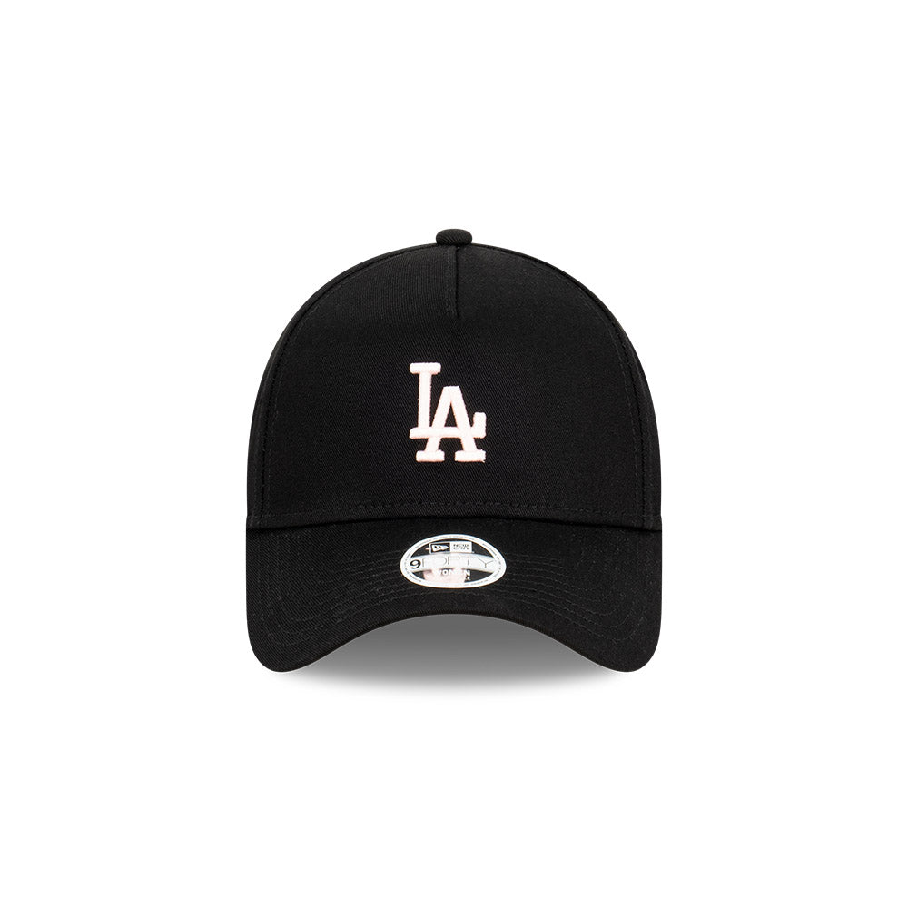 New Era Womens 9Forty A-Frame Clothstrap MLB Los Angeles Dodgers Black/Pink