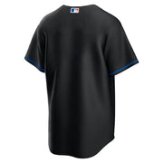 Nike MLB Official Replica Alternate Jersey New York Mets Black