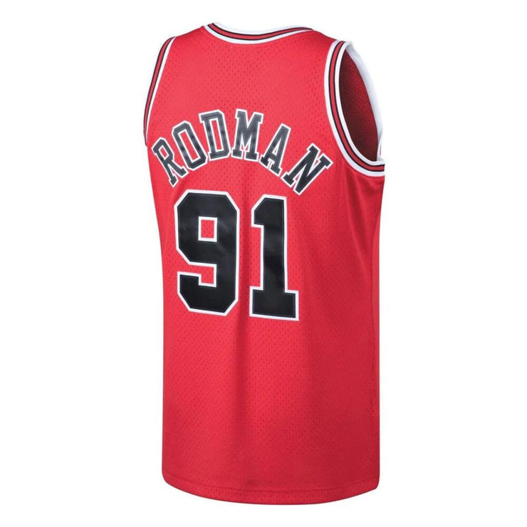 Mitchell & Ness NBA Swingman Jersey Chicago Bulls Dennis Rodman 91 97-98 Red