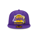 New Era 59Fifty 17 x NBA Champions Los Angeles Lakers Team