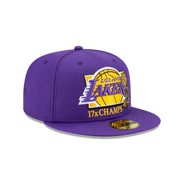 New Era 59Fifty 17 x NBA Champions Los Angeles Lakers Team
