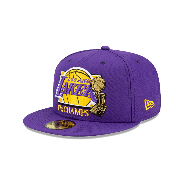 New Era 59Fifty 17 x NBA Champions Los Angeles Lakers Team