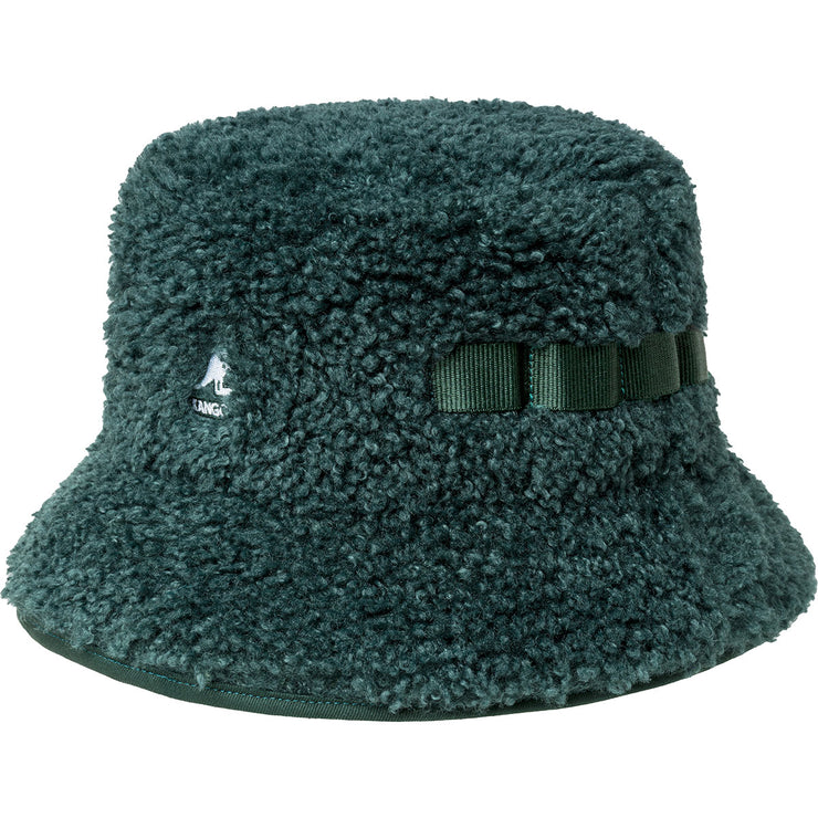 Kangol Faux Shearling Utility Bucket Pine